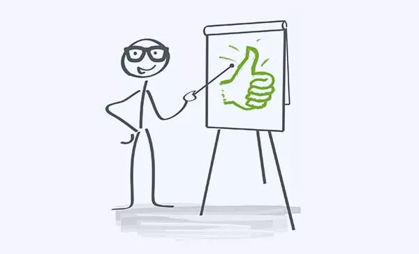 Visualisierung mit Flipchart im Vertrieb